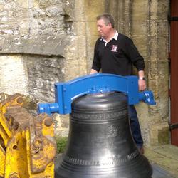 Moving the bell inside the church